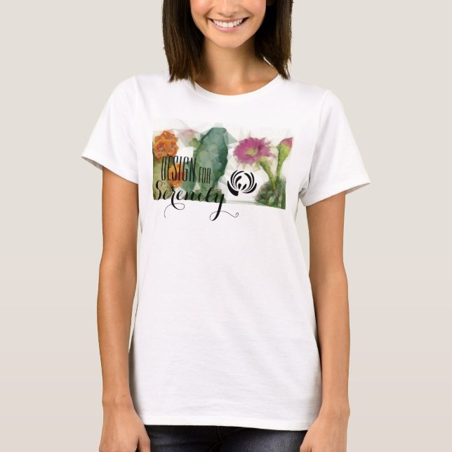 Geometric Cactus Blossom Women Muscle Tank (Front)