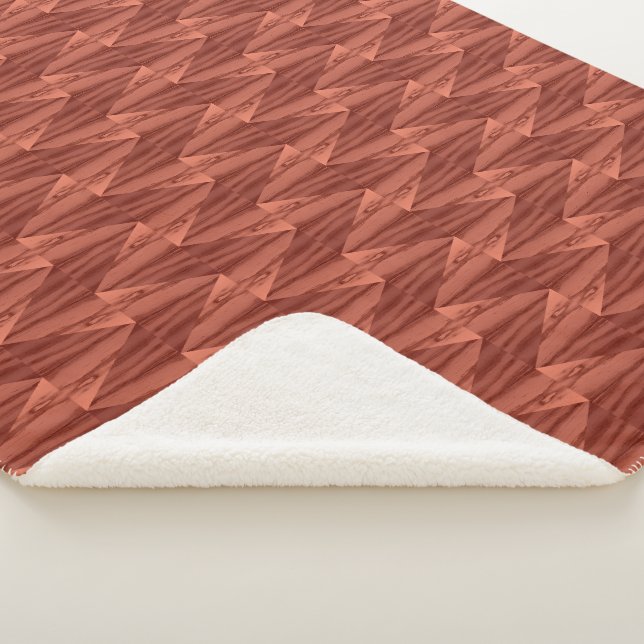 Geometric Cedar Sherpa Blanket (3 Sizes) (3/4)