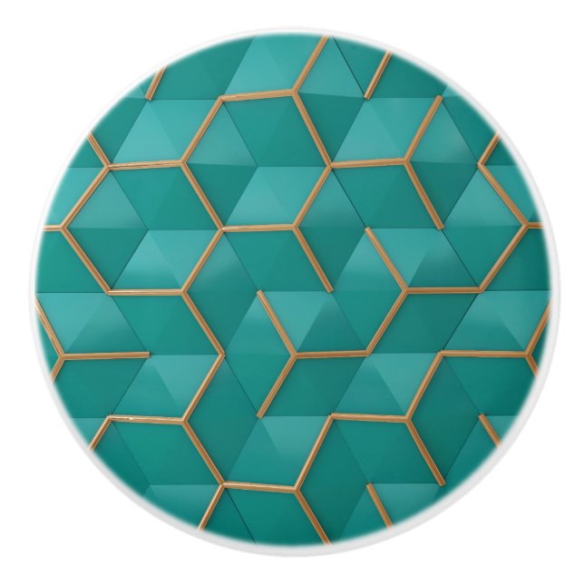 geometric ceramic knob (Front)