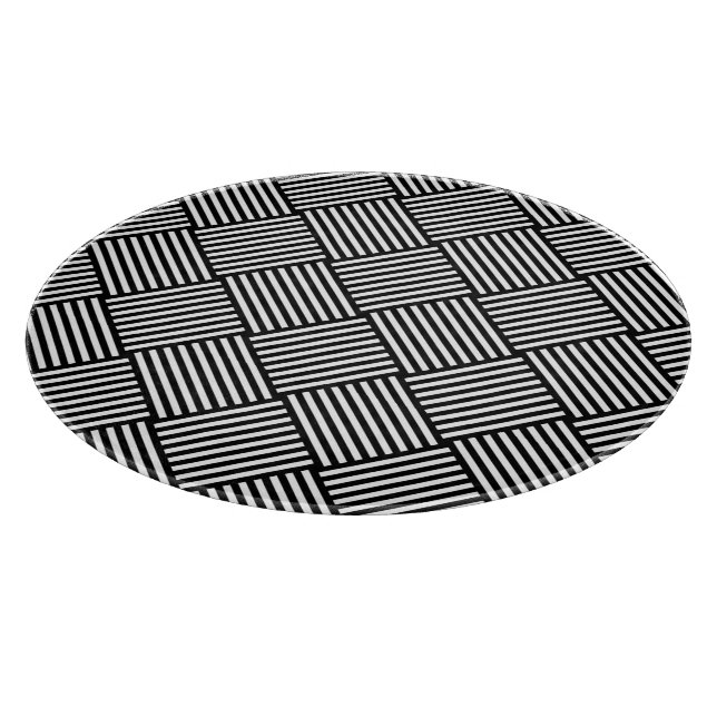 Geometric checked texture cutting board (Corner)
