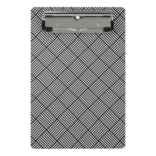Geometric checked texture mini clipboard (Front)