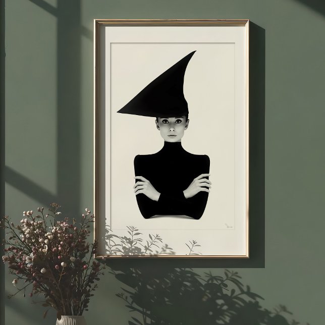 Geometric Chic: Monochrome Elegance Portrait Poster (Creator Uploaded)