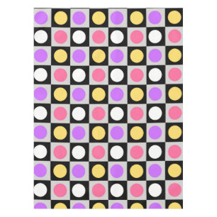 Geometric Circle Dots Pattern Tablecloth