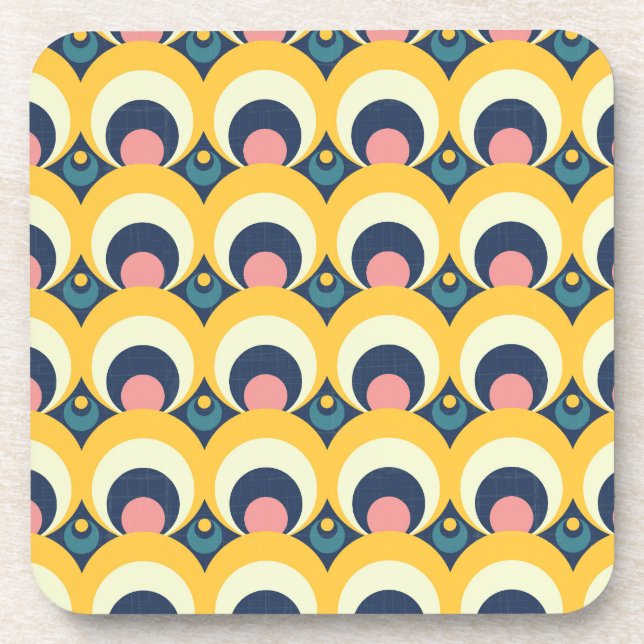 Geometric Circle Pattern Coaster (Front)