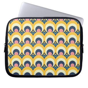 Geometric Circle Pattern Laptop Sleeve