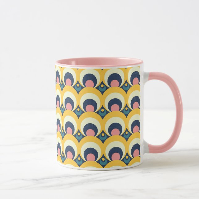 Geometric Circle Pattern Mug (Right)