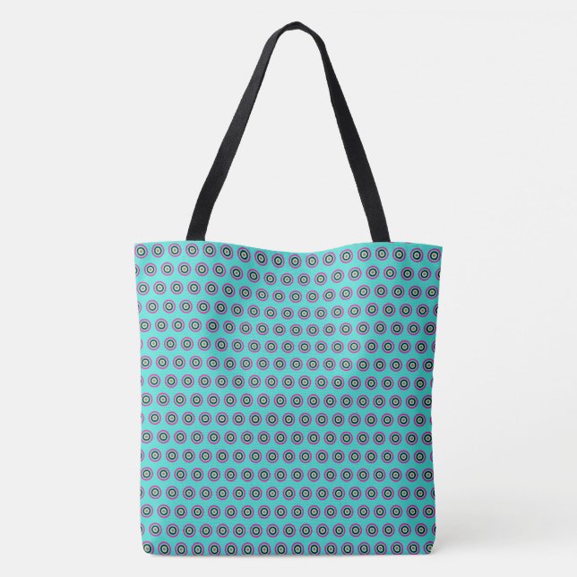 Geometric Circle Tote Bag – Stylish and Versatile (Back)