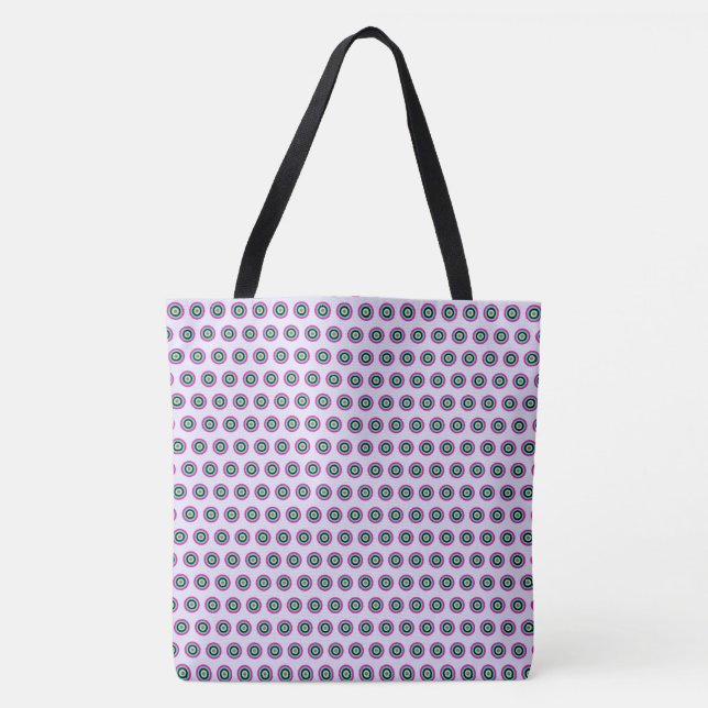 Geometric Circle Tote Bag – Stylish and Versatile (Front)