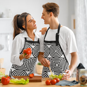 Geometric Circles and Squares  Apron