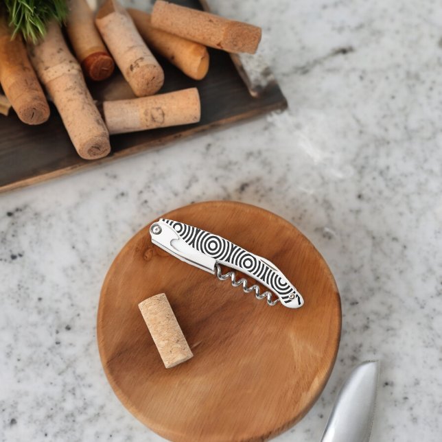 Geometric Circles and Squares  Corkscrew (Corkscrew Bottle Opener)