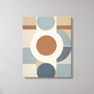 Geometric Circles Modern Abstract Canvas Wall Art