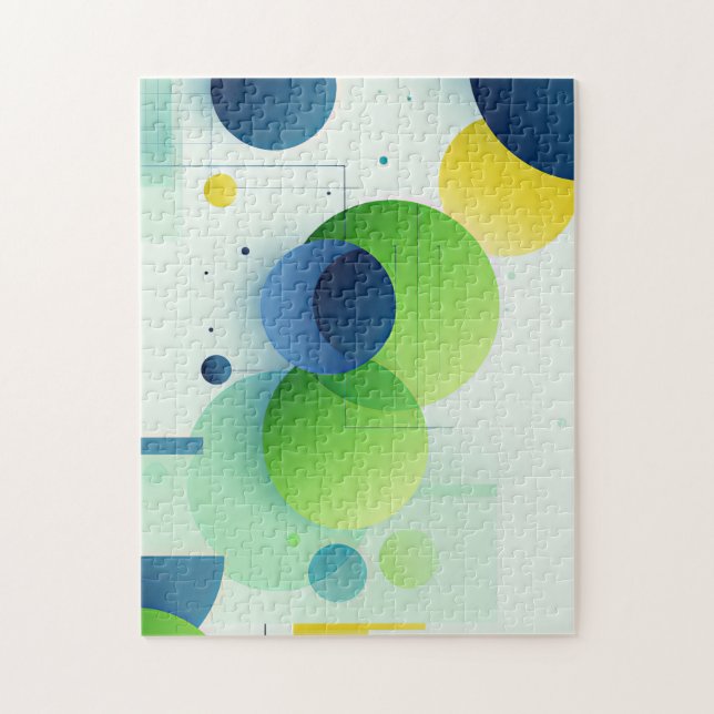 Geometric Circles Pattern Jigsaw Puzzle (Vertical)
