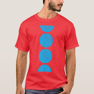 Geometric Circles Semicircles Shapes Geometry Art T-Shirt