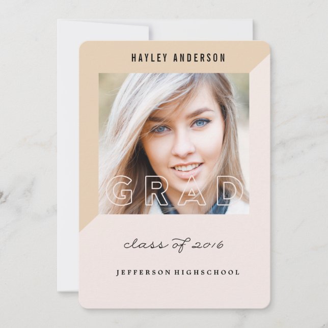 GEOMETRIC CLASS OF 2016 GRADUATION Invitation (Front)