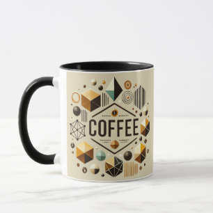 Geometric Coffee Lover Modern and Stylish Design Mug