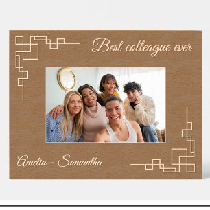 Geometric Colleague Custom Wood Picture Frames