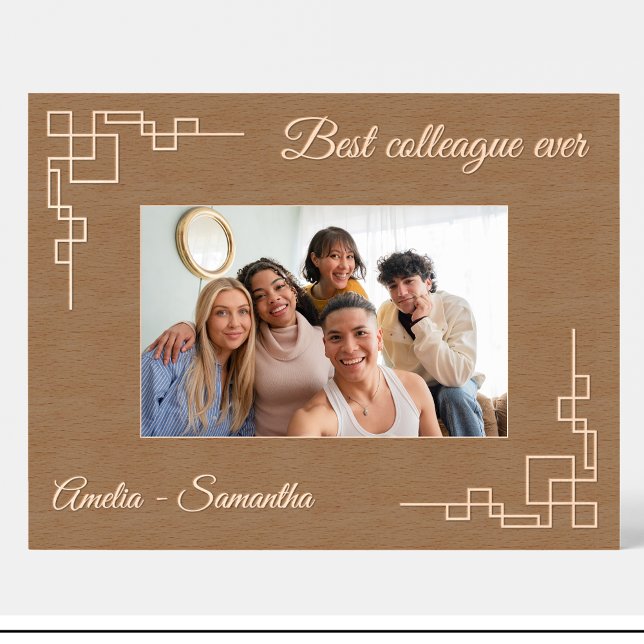 Geometric Colleague Custom Wood Picture Frames  (Creator Uploaded)