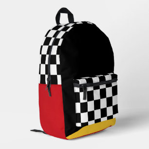 Geometric Color Block Patterns Printed Backpack