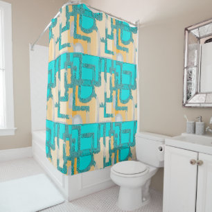 Geometric Color‑Blocked Motif Modern