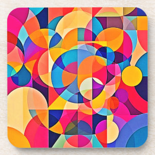 Geometric Color Emotion Coaster