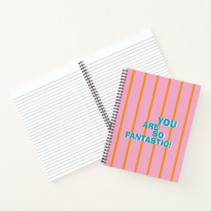 Geometric, Colorful, Appreciative Message Notebook