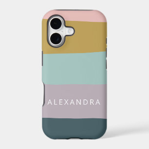 Geometric Colour Block Pastel Colours Personalized