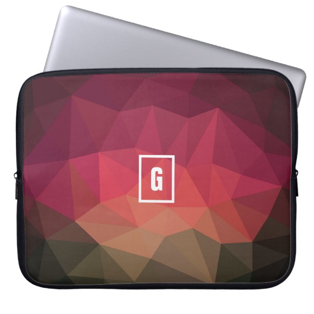 Geometric colour hi tech design laptop sleeve. sleeve (Front)
