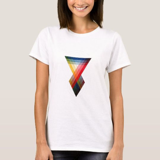Geometric Colour Rainbow Pattern T-Shirt
