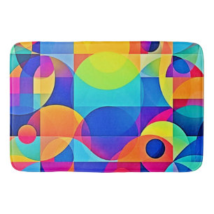 Geometric Colour Symphony Bath Mat