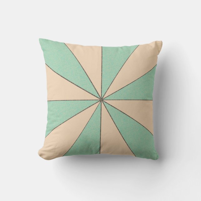 Geometric Colour Wheel Colour Adjustable Throw Pillow (Front)