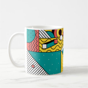 Geometric colourful: abstract pattern. coffee mug