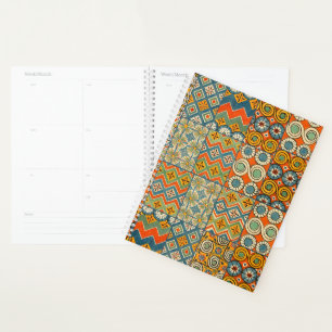 Geometric Colourful Antique Egyptian Graphic Art Planner