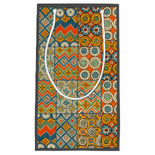 Geometric Colourful Antique Egyptian Graphic Art Small Gift Bag