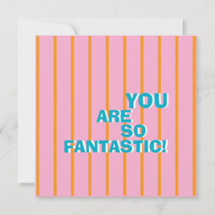 Geometric, Colourful, Appreciative Message Card