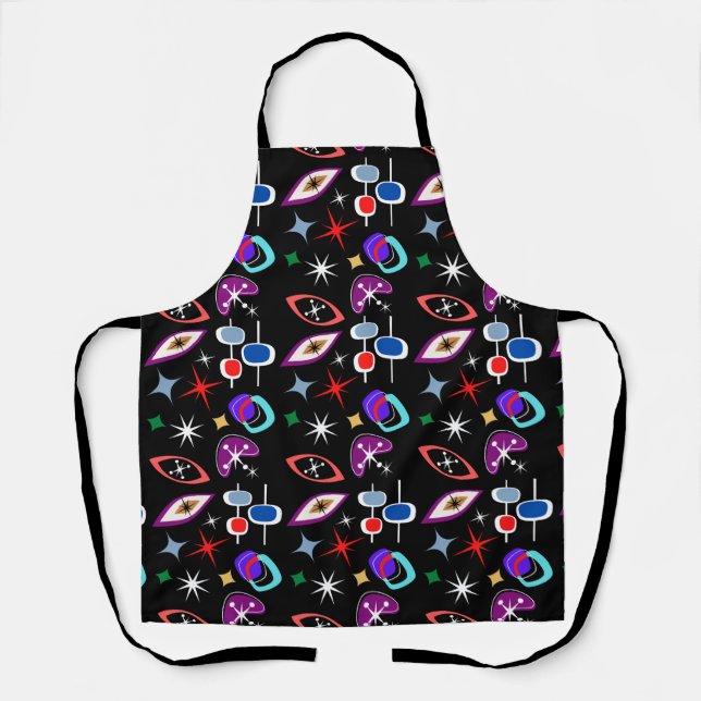 Geometric Colourful Pattern Apron (Front)