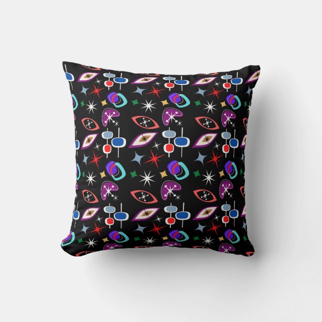 Geometric Colourful Pattern Throw Pillow (Front)