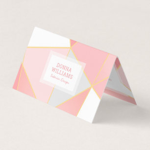Geometric colourful shapes background business card