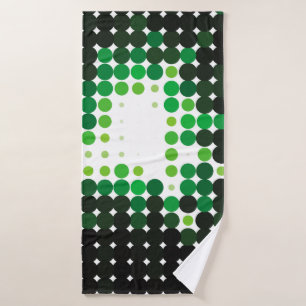 Geometric colourful vintage background. Abstract h Bath Towel
