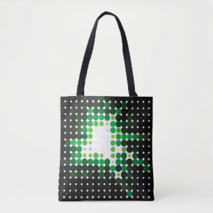 Geometric colourful vintage background. Abstract h Tote Bag