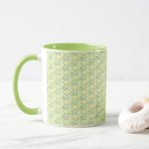 Geometric Colours Lime Green Mug