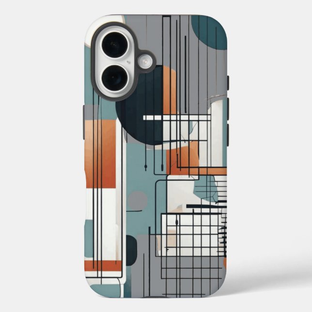 Geometric Composition Case-Mate iPhone Case (Back)