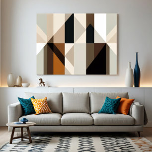 Geometric Confluence Canvas Print
