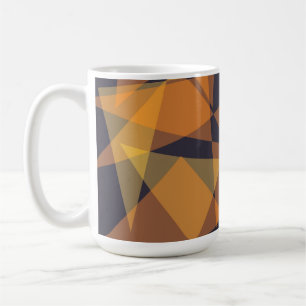 Geometric, cool, trendy, modern, simple triangles coffee mug
