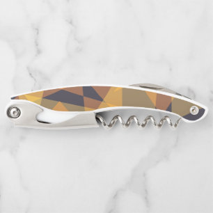 Geometric, cool, trendy, modern, simple triangles corkscrew