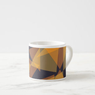 Geometric, cool, trendy, modern, simple triangles espresso cup