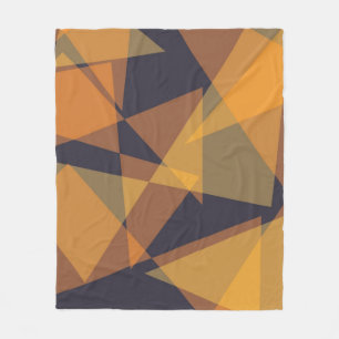 Geometric, cool, trendy, modern, simple triangles fleece blanket