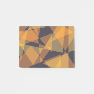 Geometric, cool, trendy, modern, simple triangles post-it notes