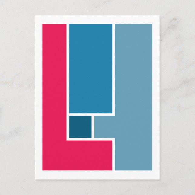 Geometric Coordination 4 Postcard (Front)
