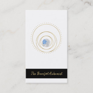 *~* Geometric Cosmic Sacred Geometry Boho Gold Business Card