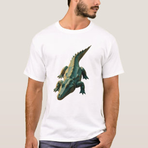 Geometric Crocodile T-Shirt
